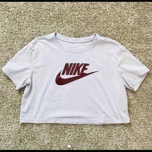 Purple Nike Crop Top